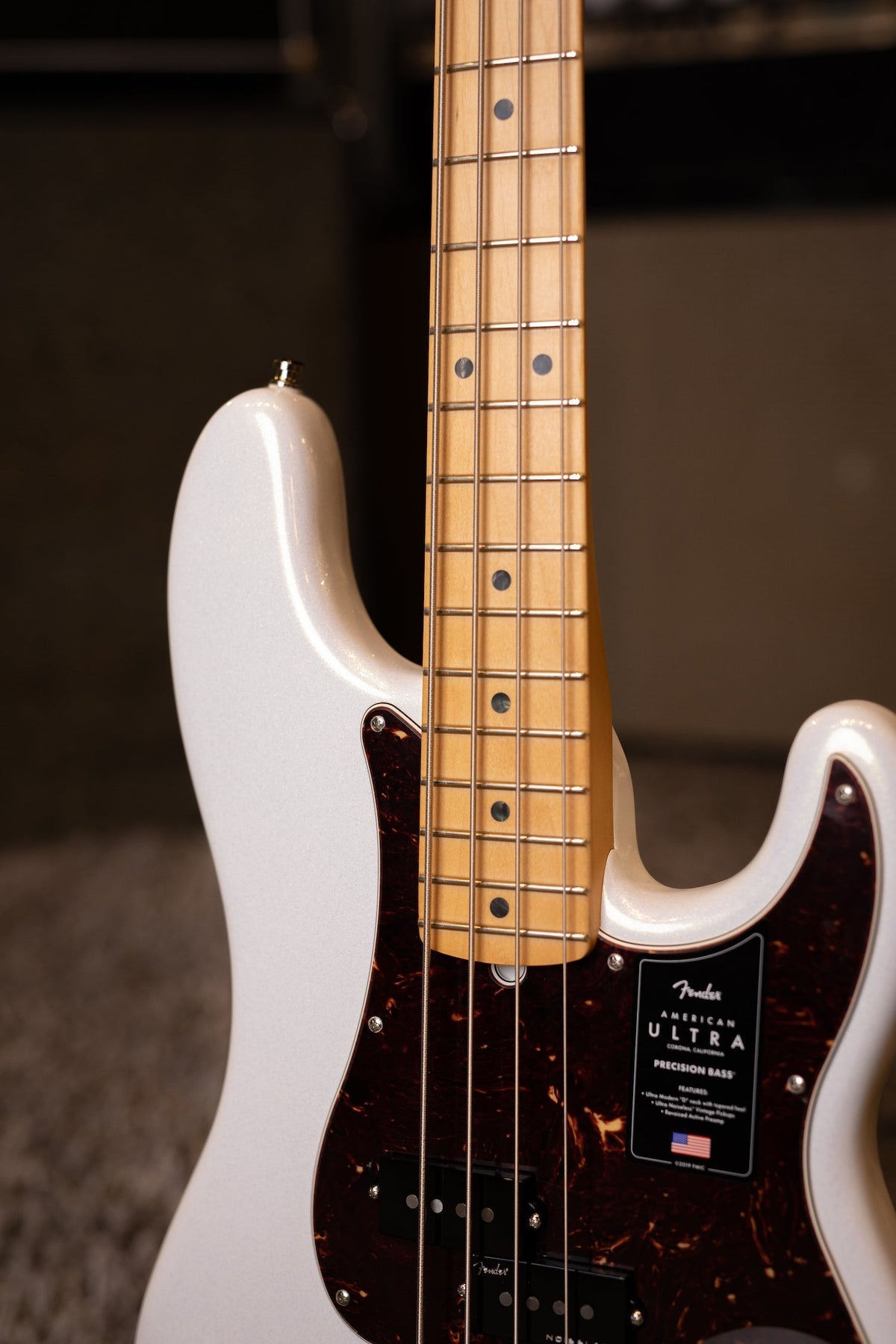 Fender American Ultra Precision Bass - Arctic Pearl