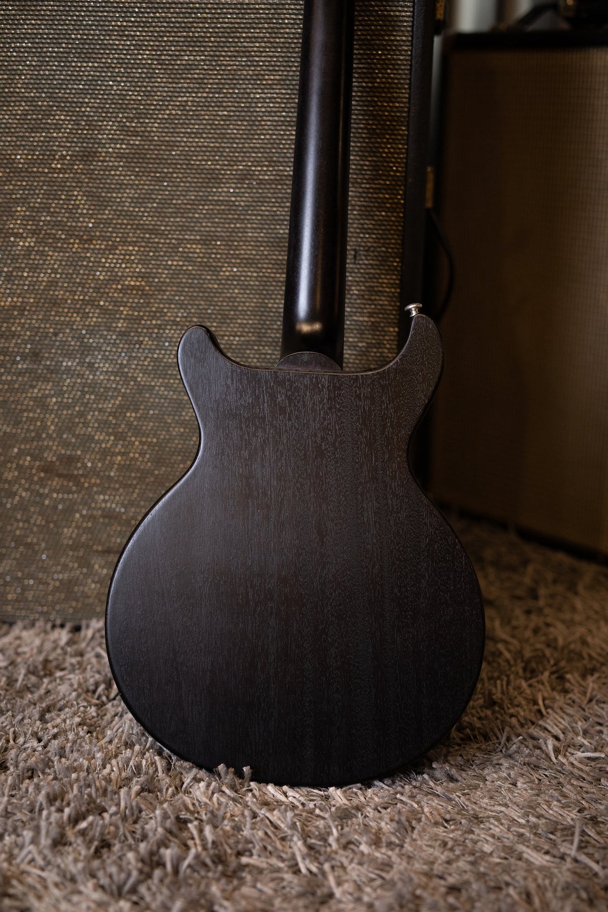Gibson Les Paul Junior Tribute Double Cut Bass - Worn Ebony