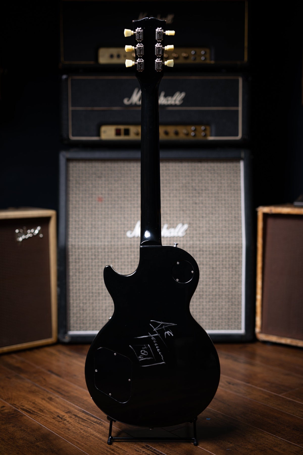 1989 Gibson Les Paul Standard Electric Guitar [Signed by Ace Frehley] - Ebony