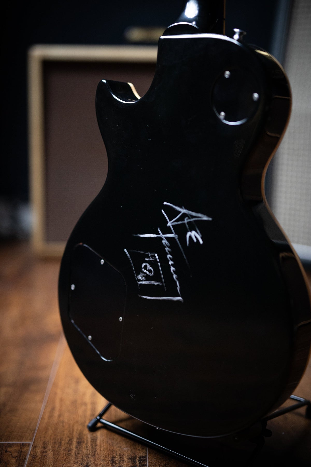 1989 Gibson Les Paul Standard Electric Guitar [Signed by Ace Frehley] - Ebony