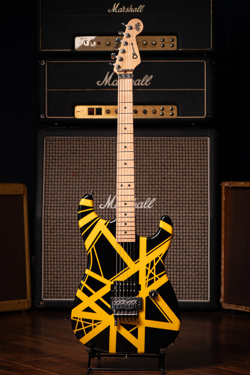 2005 Charvel EVH Art Series LTD Electric Guitar - Black/Yellow