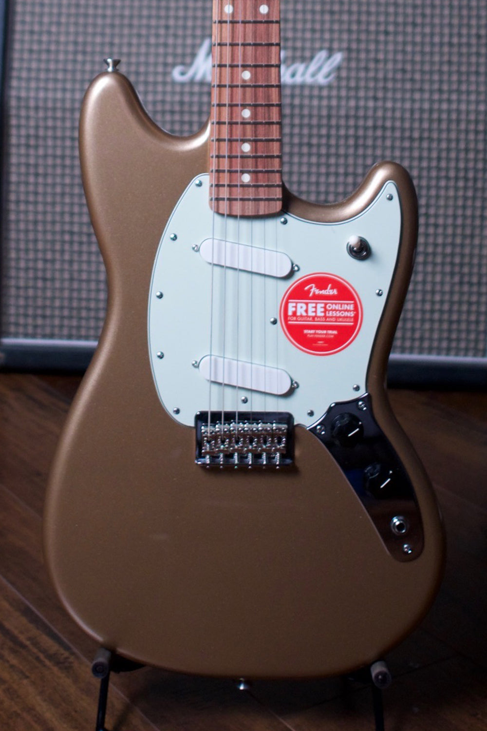 Fender Player Mustang Electric Guitar - Firemist Gold