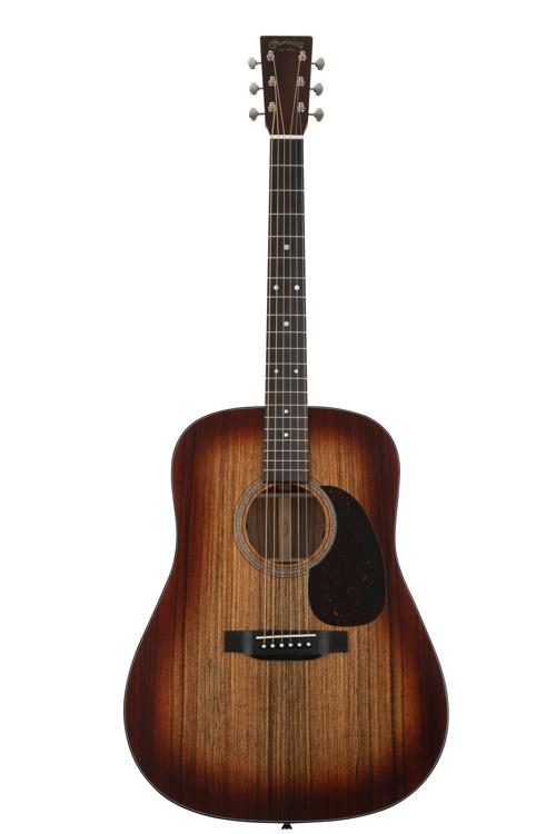Martin D-16E Burst Dreadnought Acoustic-Electric Guitar - Mahogany Burst
