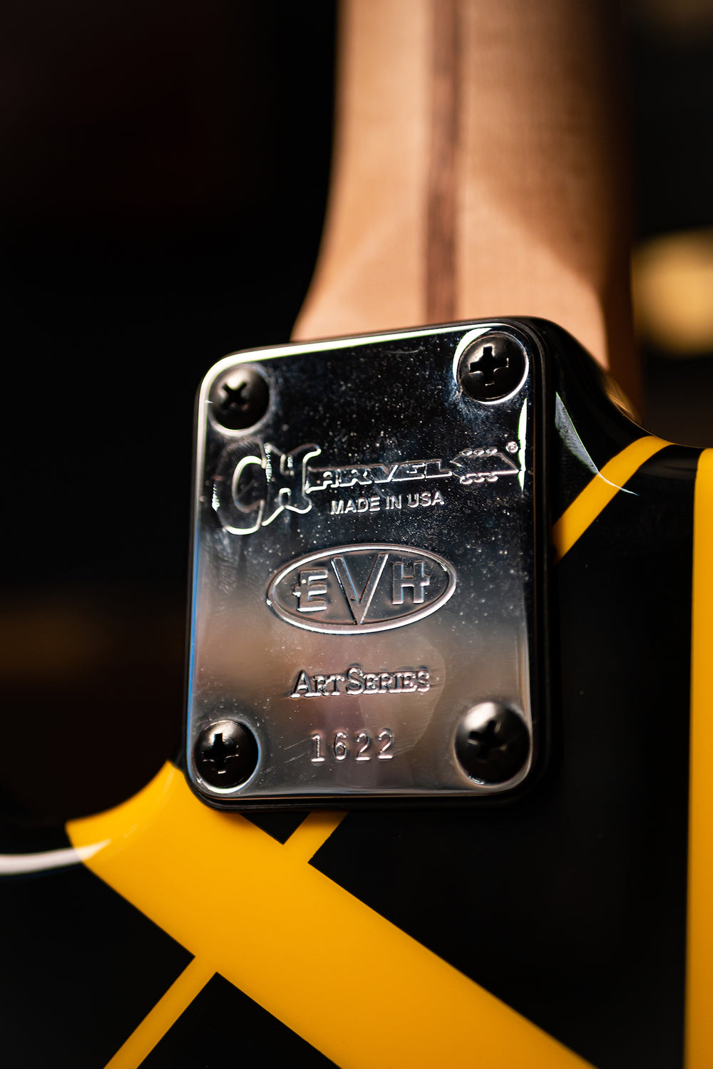 2005 Charvel EVH Art Series LTD Electric Guitar - Black/Yellow