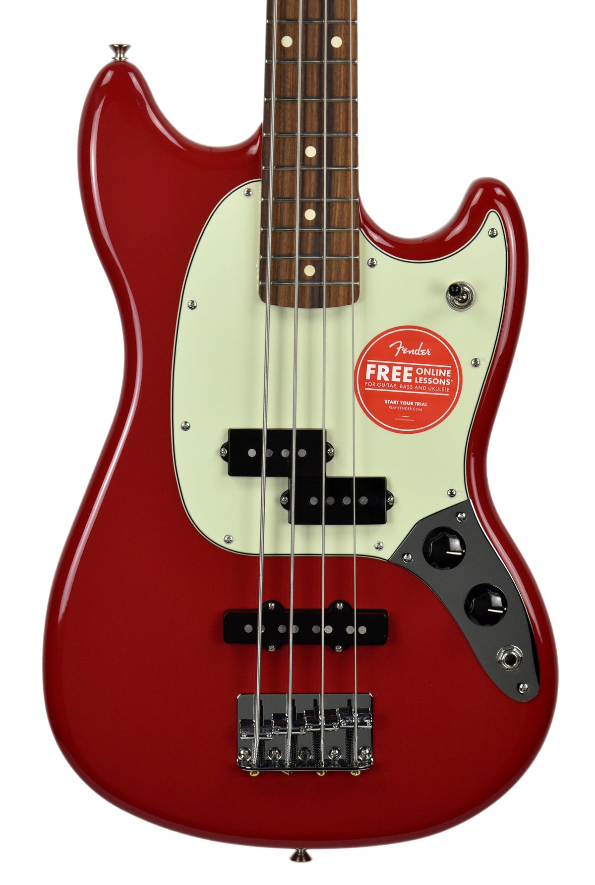 Fender Mustang Bass PJ in Torino Red MX18199428