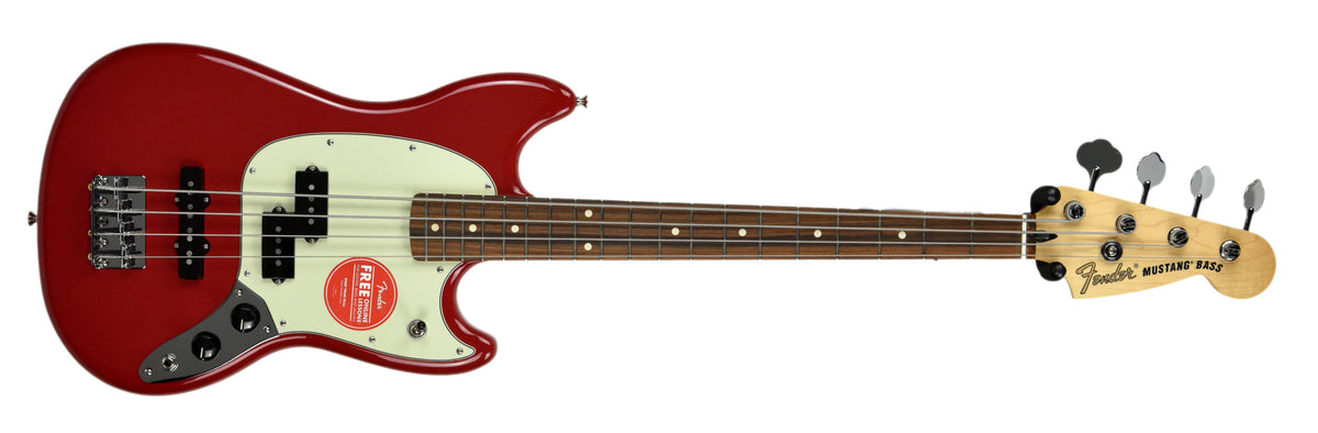 Fender Mustang Bass PJ in Torino Red MX18199428