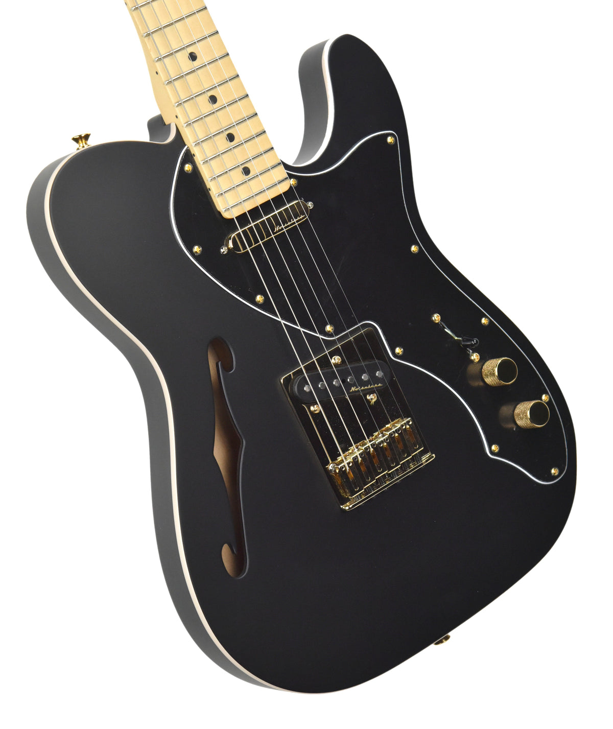 Fender LTD Deluxe Telecaster Thinline in Matte Black MX18194692