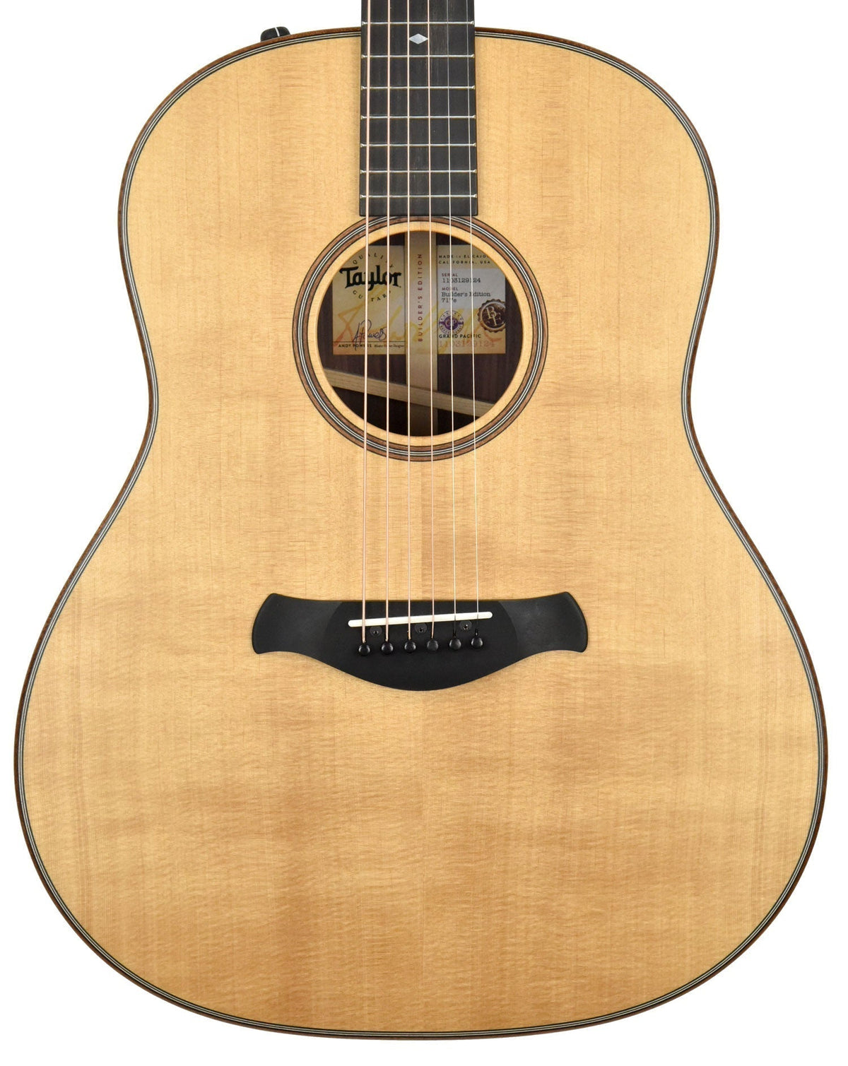 Taylor 717e Builder's Edition Natural Top 1103129124