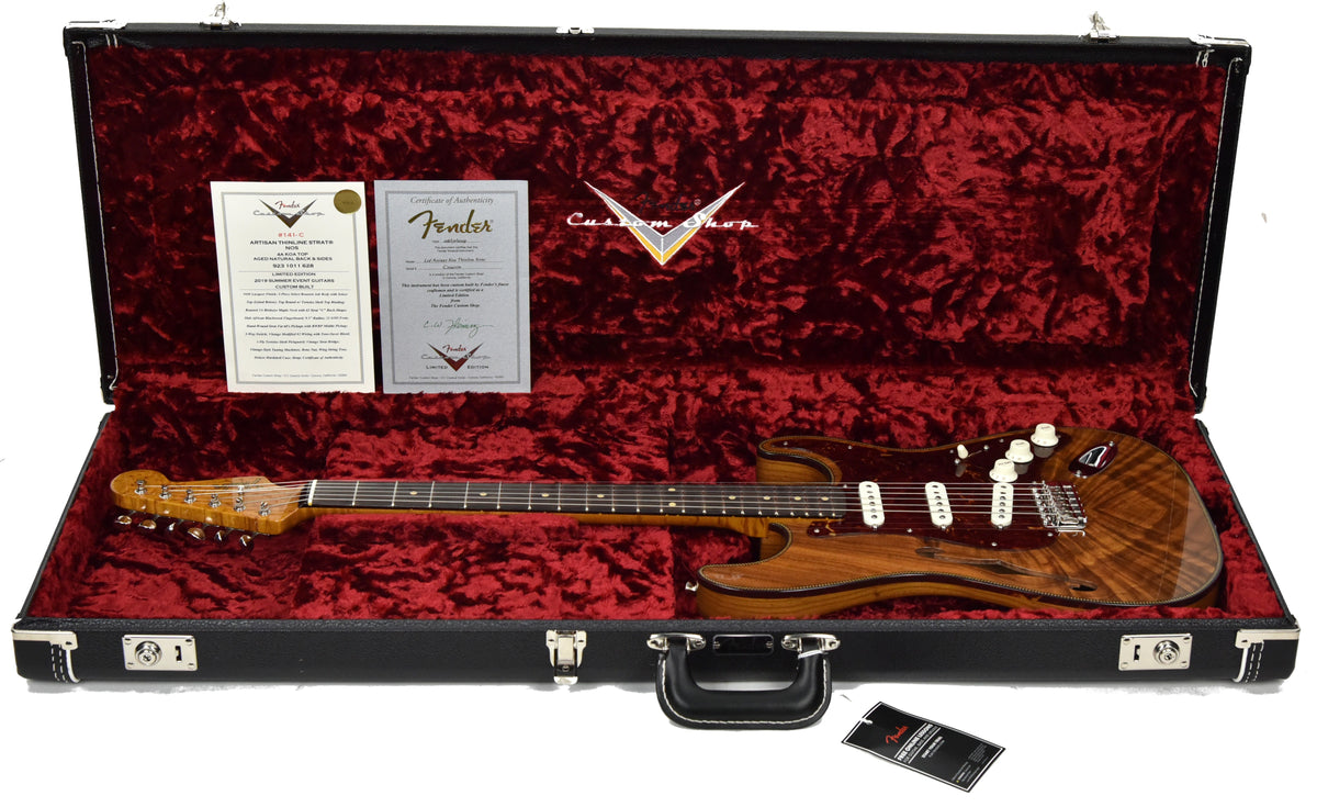 Fender Custom Shop Limited Artisan Koa Thinline Stratocaster CZ541170
