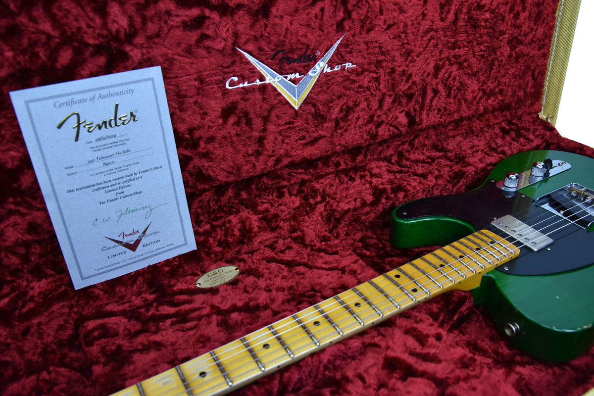 Fender Custom Shop 52 H/S Telecaster Relic Emerald Green Transparent R99211