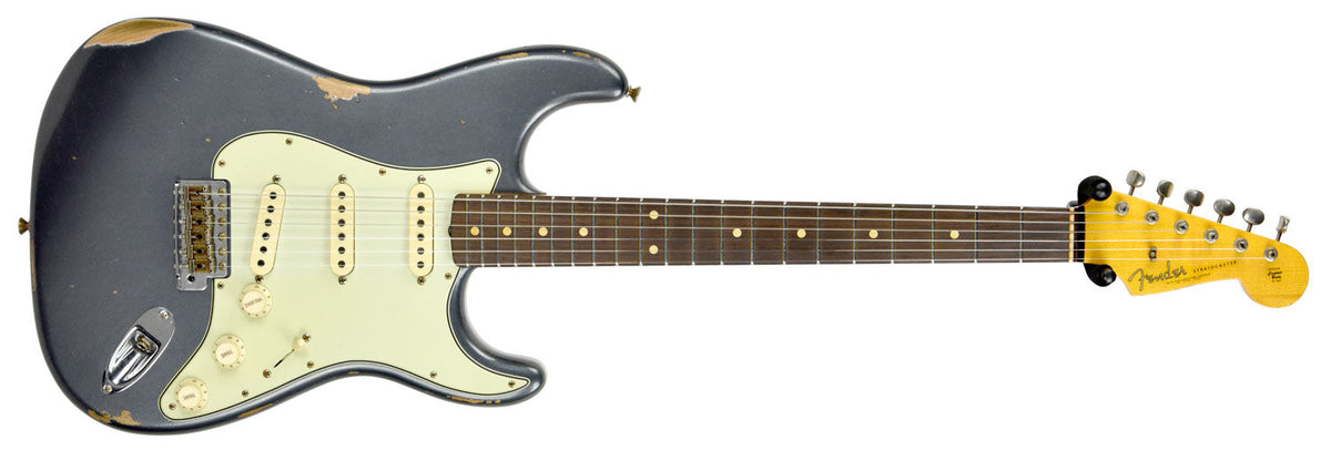 Fender Custom Shop 61 Stratocaster Relic Charcoal Frost Metallic CZ543022