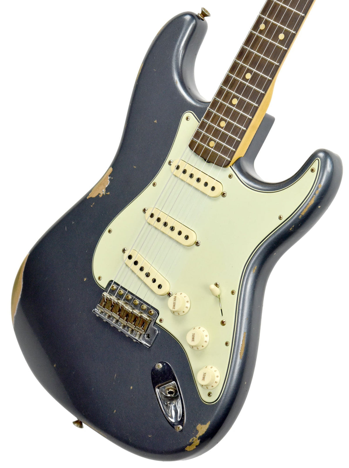 Fender Custom Shop 61 Stratocaster Relic Charcoal Frost Metallic CZ543022