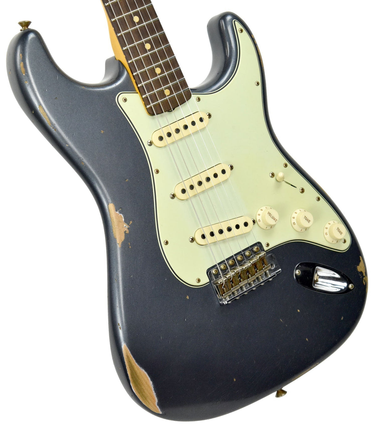Fender Custom Shop 61 Stratocaster Relic Charcoal Frost Metallic CZ543022