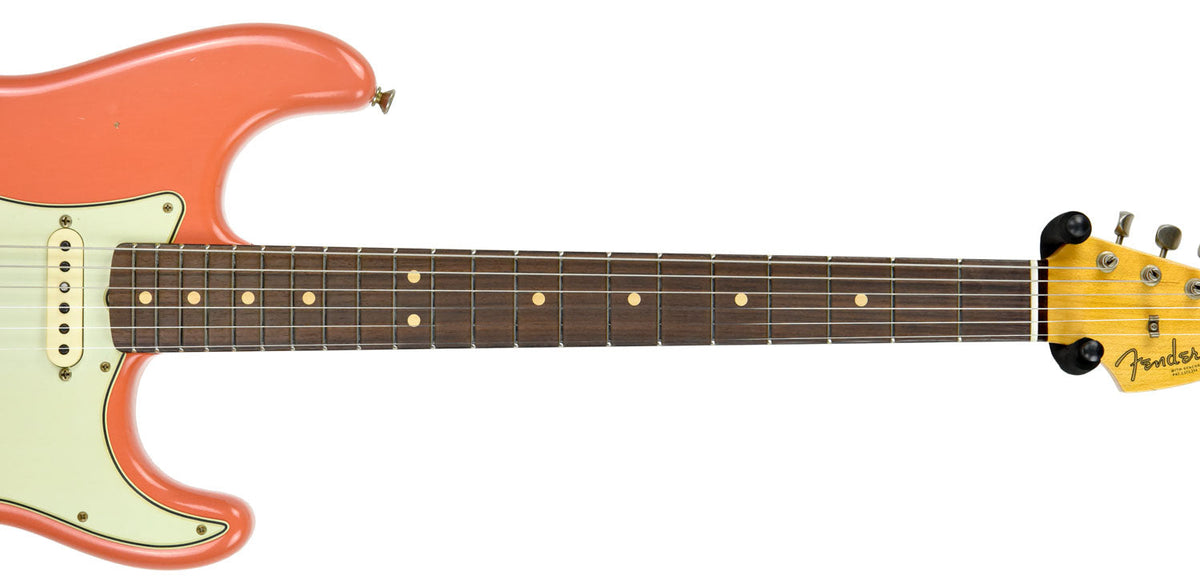 Fender Custom Shop 63 Stratocaster Journeyman Relic Fiesta Red/Salmon Pink R98152