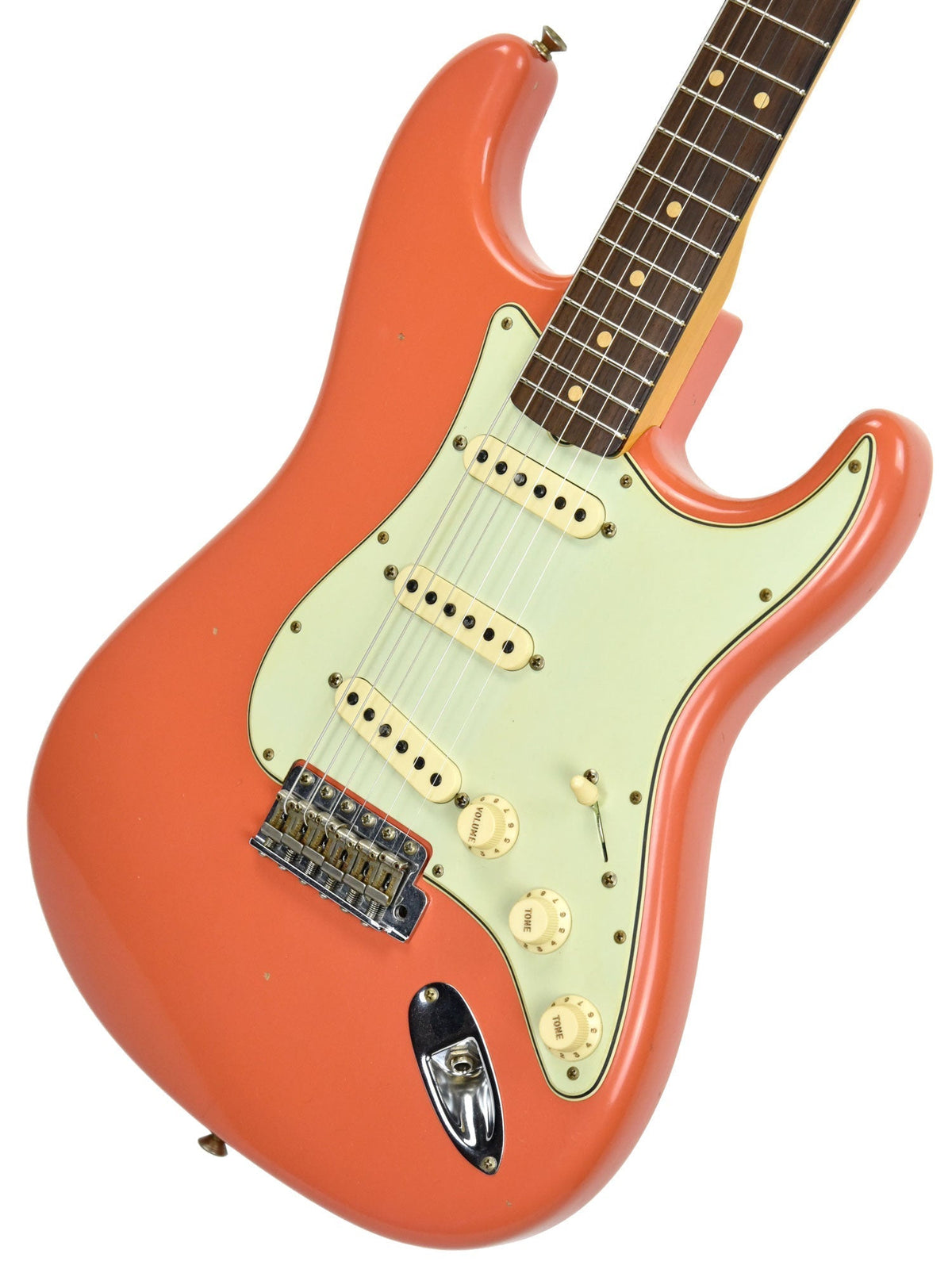 Fender Custom Shop 63 Stratocaster Journeyman Relic Fiesta Red/Salmon Pink R98152