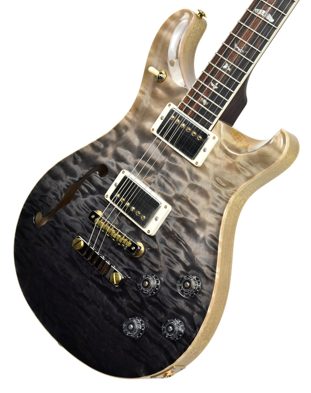 PRS Wood Library McCarty 594 Semi Hollow in Grey Black Fade 18260983