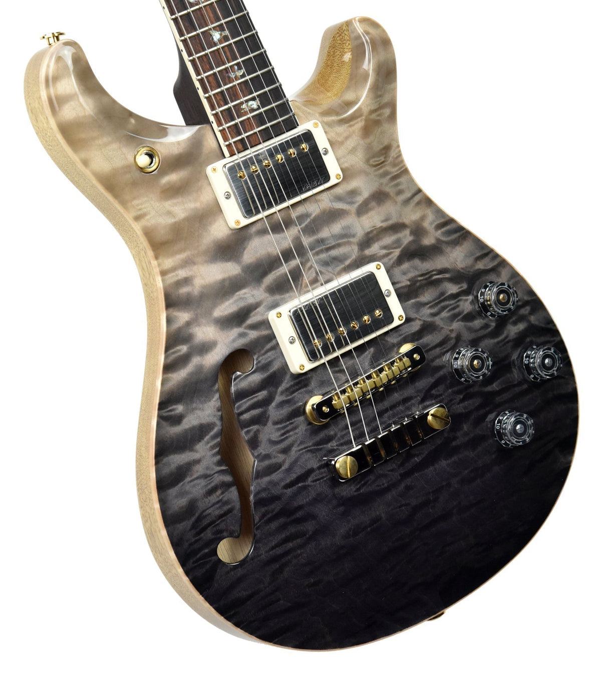 PRS Wood Library McCarty 594 Semi Hollow in Grey Black Fade 18260983