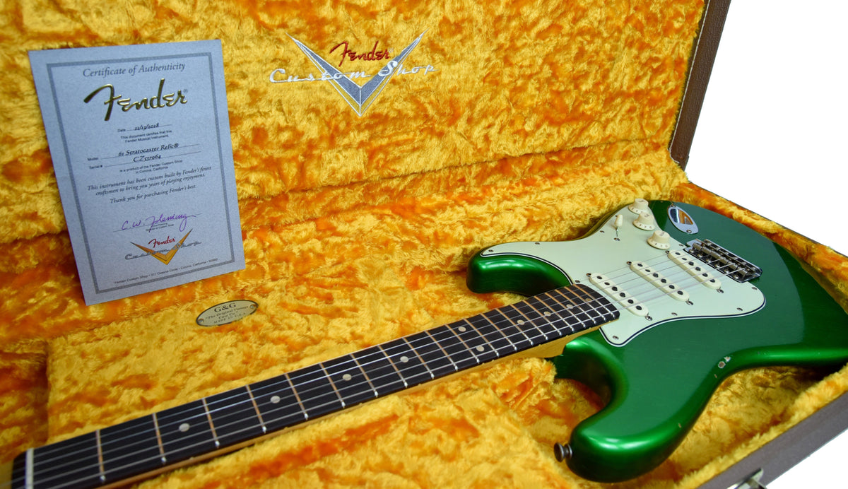 Fender Custom Shop 1961 Stratocaster Relic Candy Apple Green CZ537964