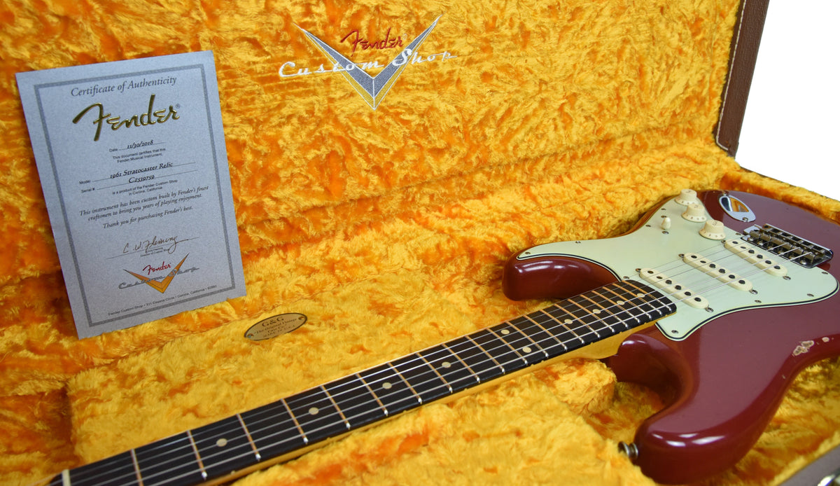 Fender Custom Shop 1961 Strat Relic in Cimarron Red CZ539759