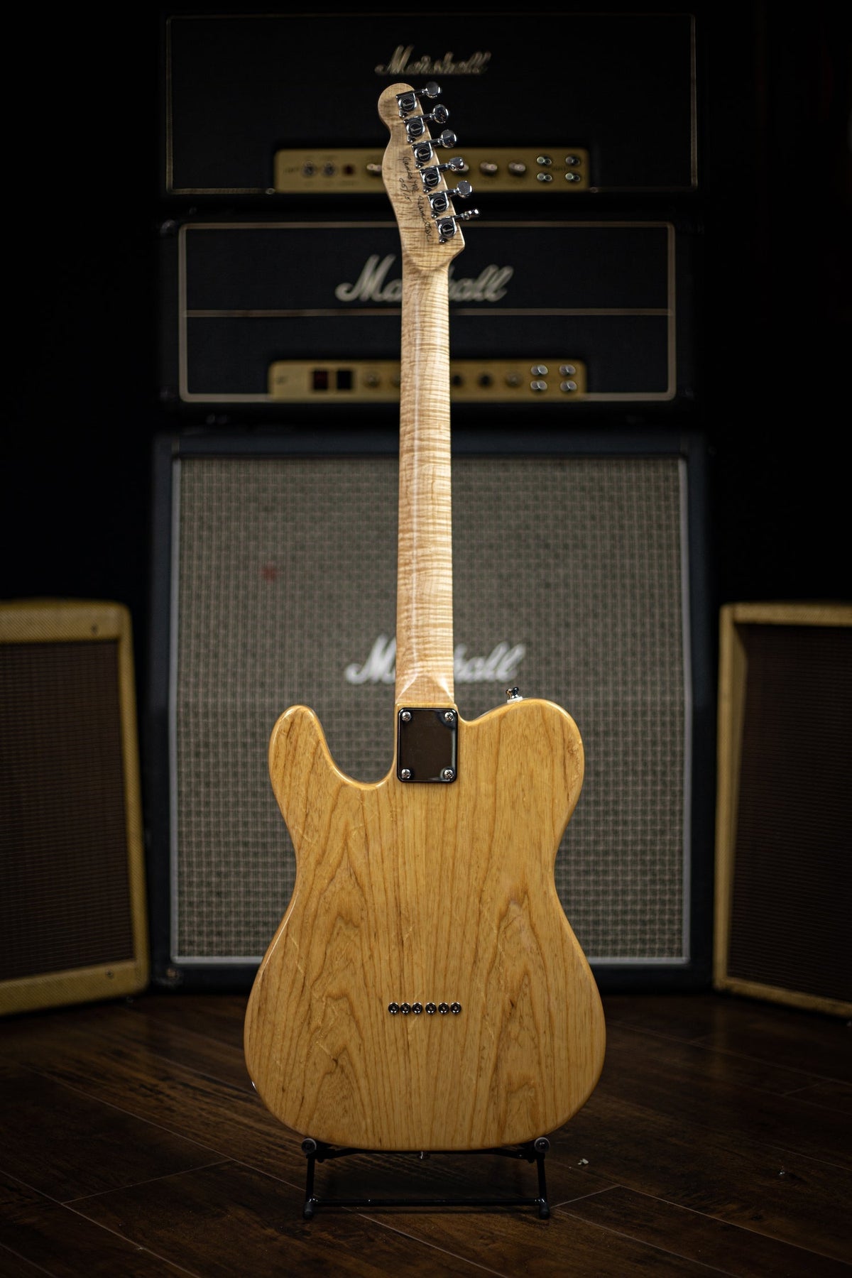2015 Hamiltone Singlecut / Tele Quilt Electric Guitar Natural