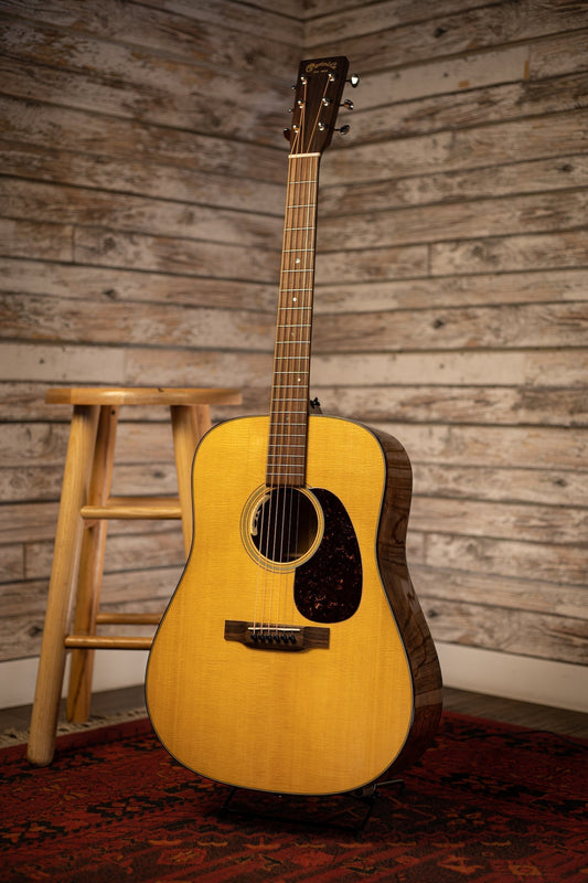Martin D-18E 2020 Acoustic-Electric Guitar with LR Baggs Anthem Electronics - Natural