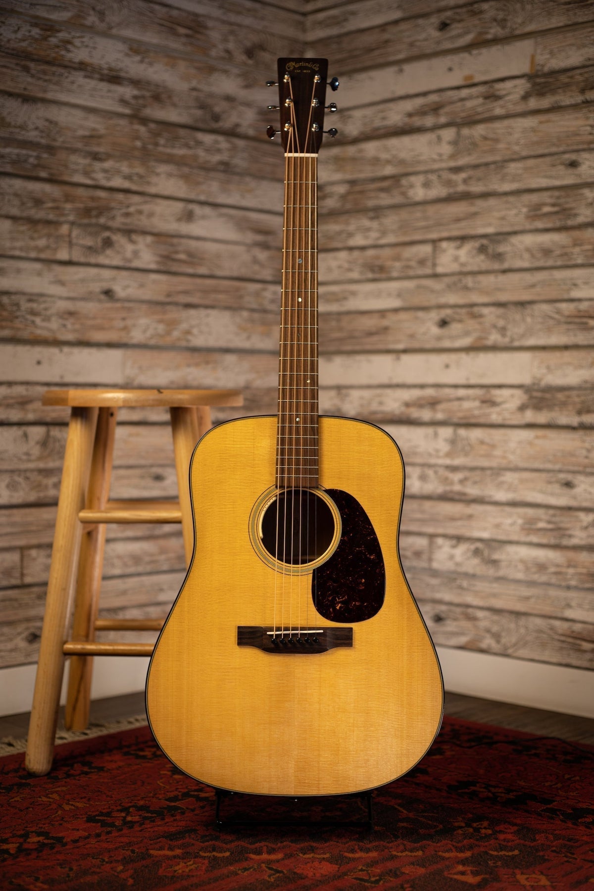 Martin D-18E 2020 Acoustic-Electric Guitar with LR Baggs Anthem Electronics - Natural