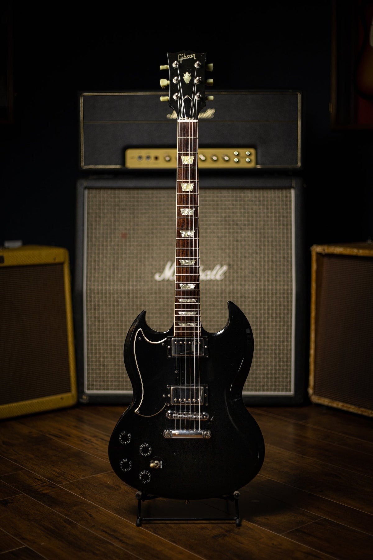 1986 Gibson SG Standard Left Handed Electric Guitar - Ebony