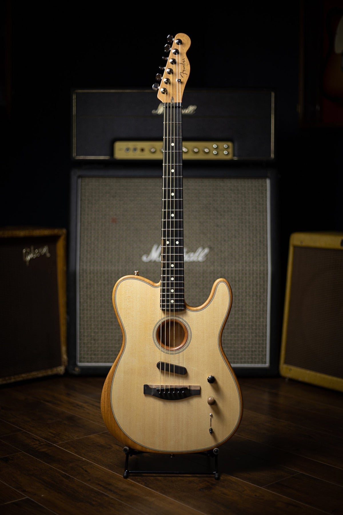 Fender American Acoustasonic Telecaster Electric Guitar - Natural