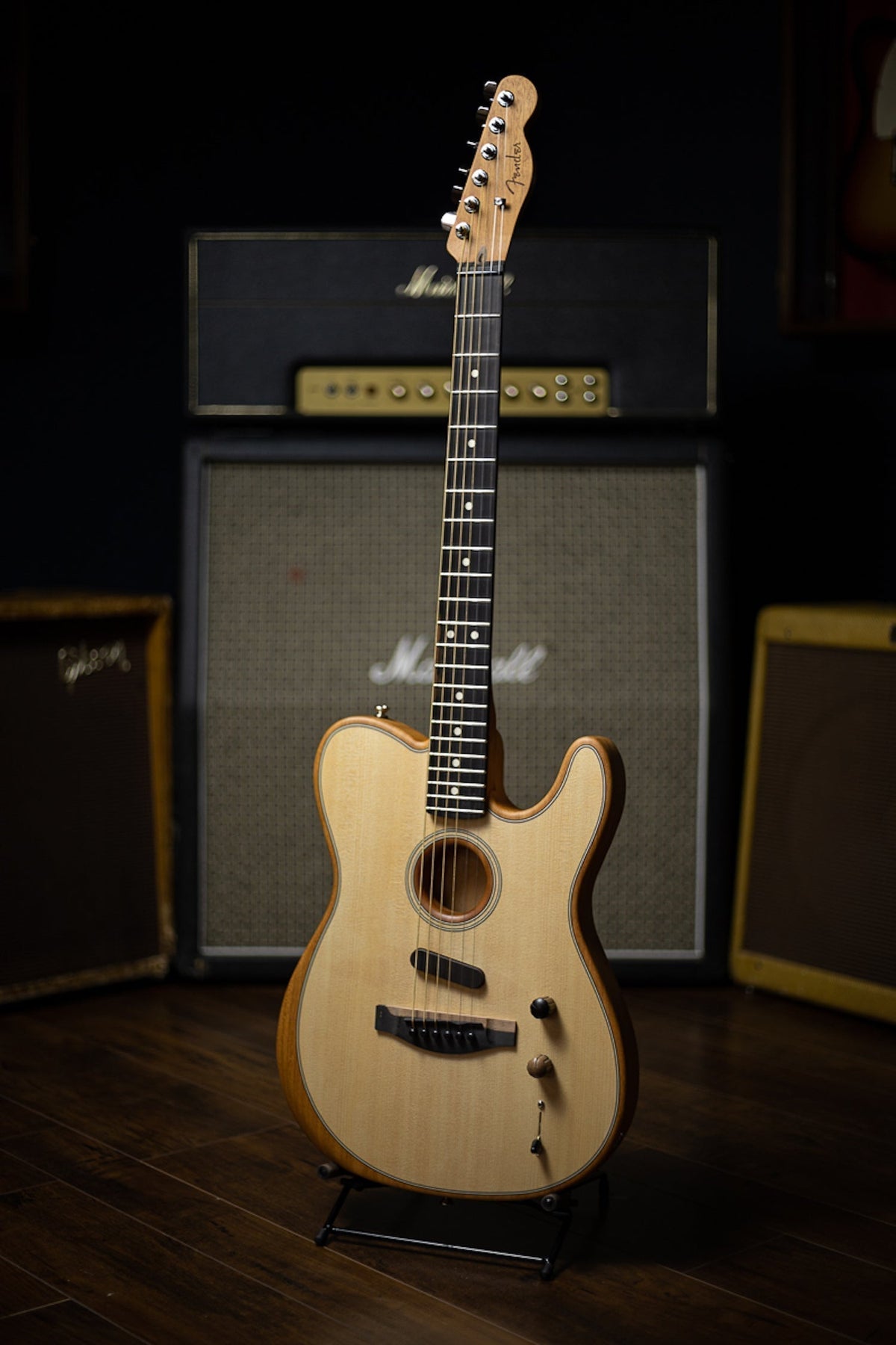 Fender American Acoustasonic Telecaster Electric Guitar - Natural