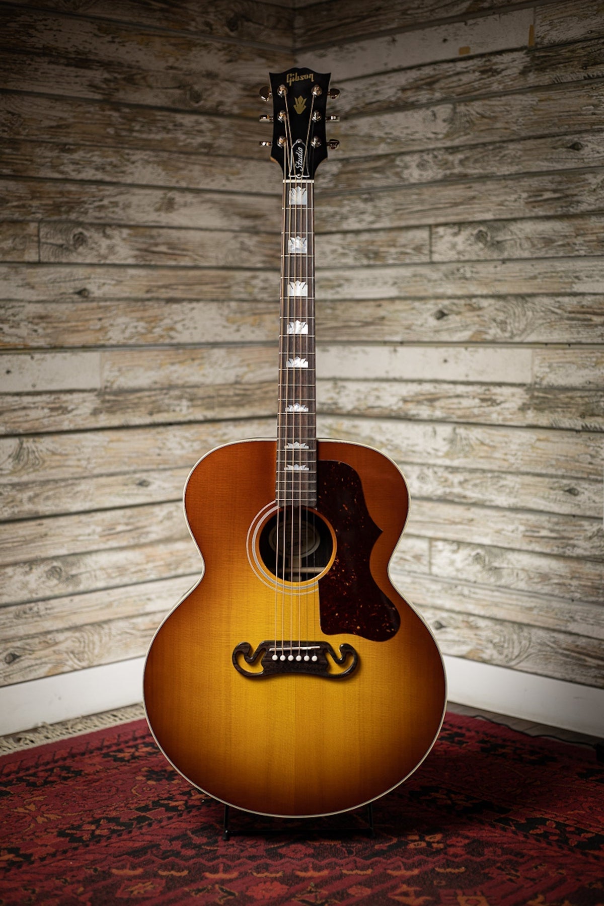 Gibson SJ-200 Studio Rosewood Acoustic-Electric Guitar - Rosewood Burst