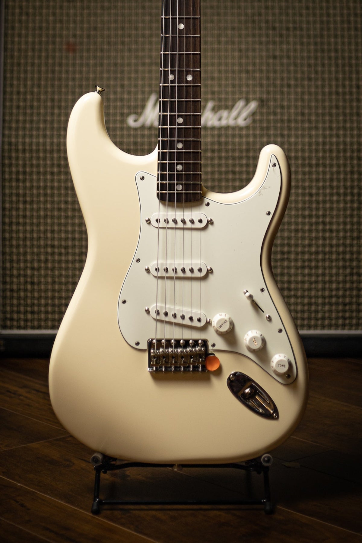 Fender Stratocaster Albert Hammond Jr Electric Guitar - Olympic White