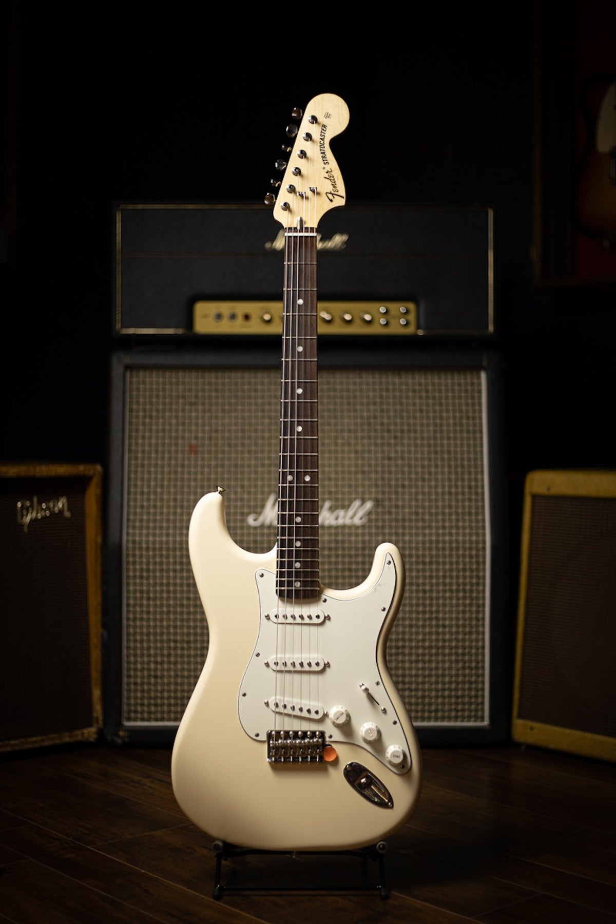 Fender Stratocaster Albert Hammond Jr Electric Guitar - Olympic White