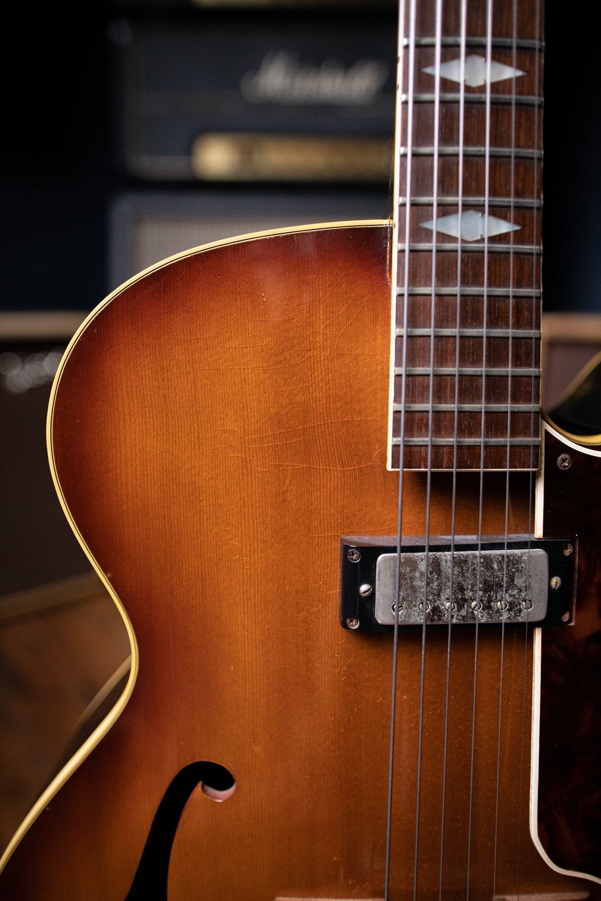 1964 Epiphone Triumph Electric Guitar - Tinted Dark Natural