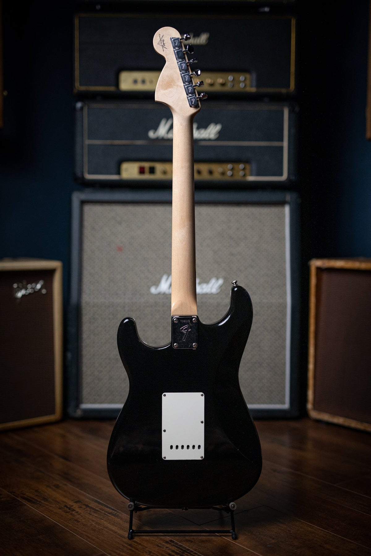 Used Fender Custom Shop 1969 Stratocaster Maple Cap Electric Guitar - Black