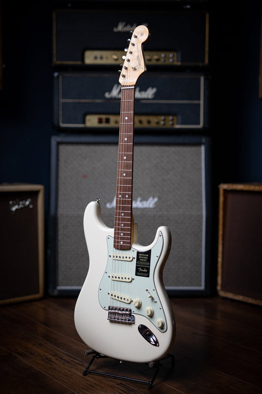 Fender American Original '60s Stratocaster Electric Guitar - Olympic White