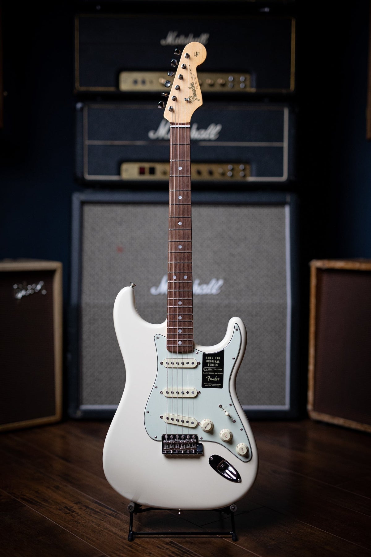Fender American Original '60s Stratocaster Electric Guitar - Olympic White