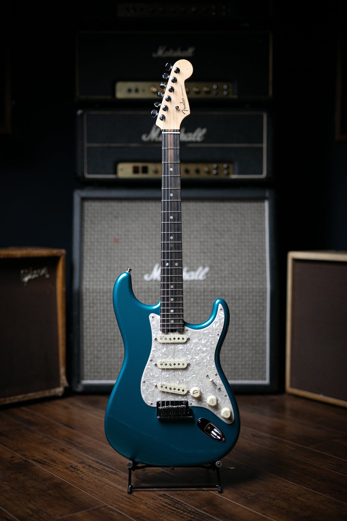 Fender American Elite Stratocaster Electric Guitar - Ocean Turquoise