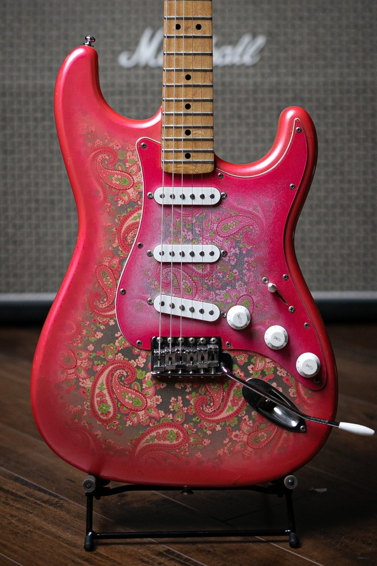 1987 Fender Stratocaster MIJ Electric Guitar - Pink Paisley