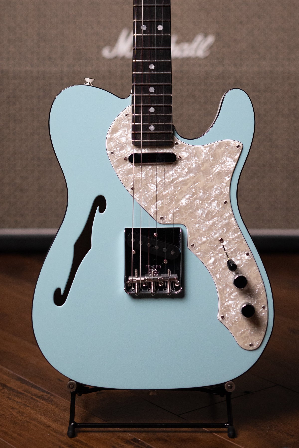 Fender Thinline Telecaster Limited Edition Electric Guitar - 2-Tone Daphne Blue