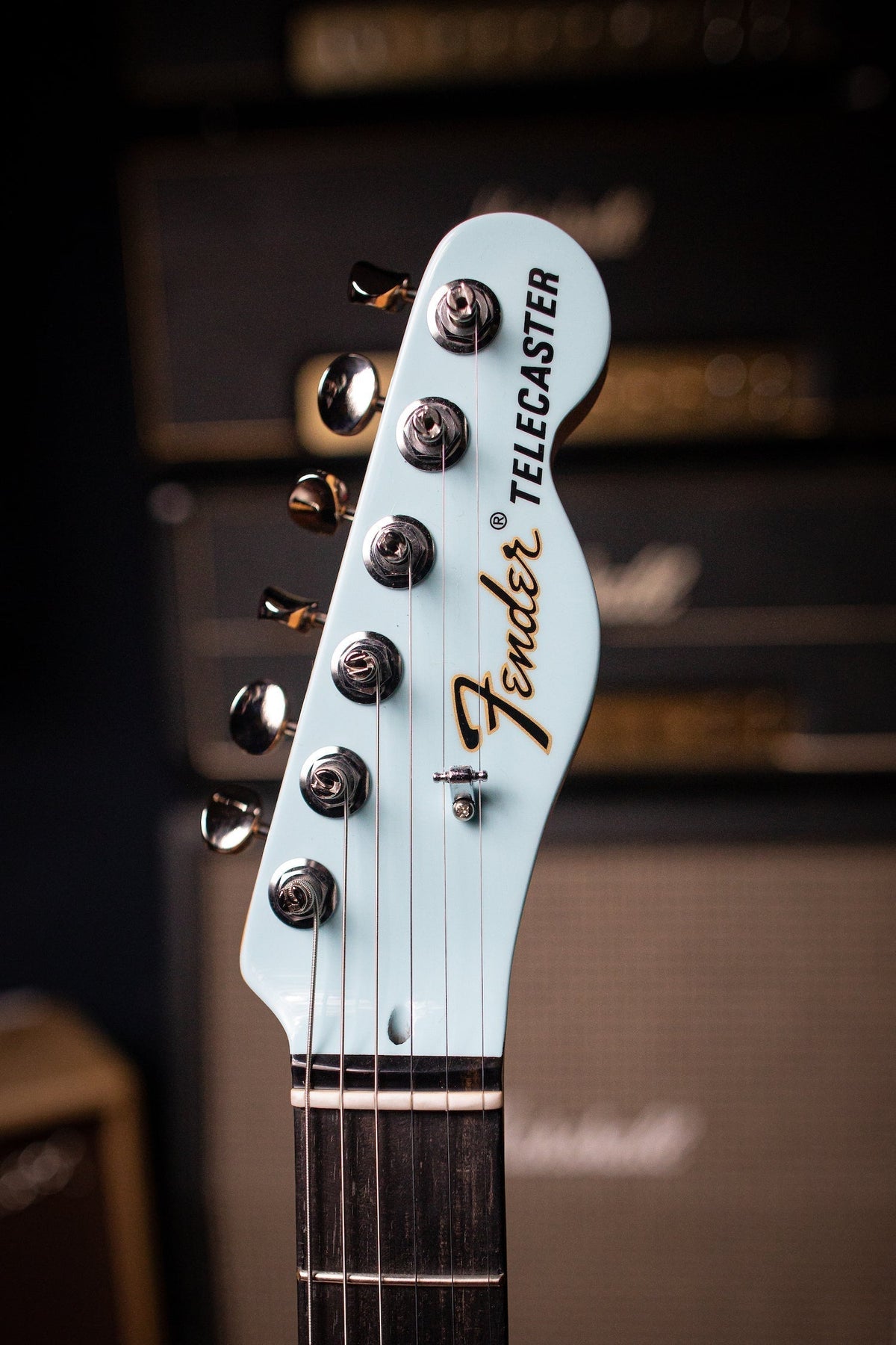 Fender Thinline Telecaster Limited Edition Electric Guitar - 2-Tone Daphne Blue
