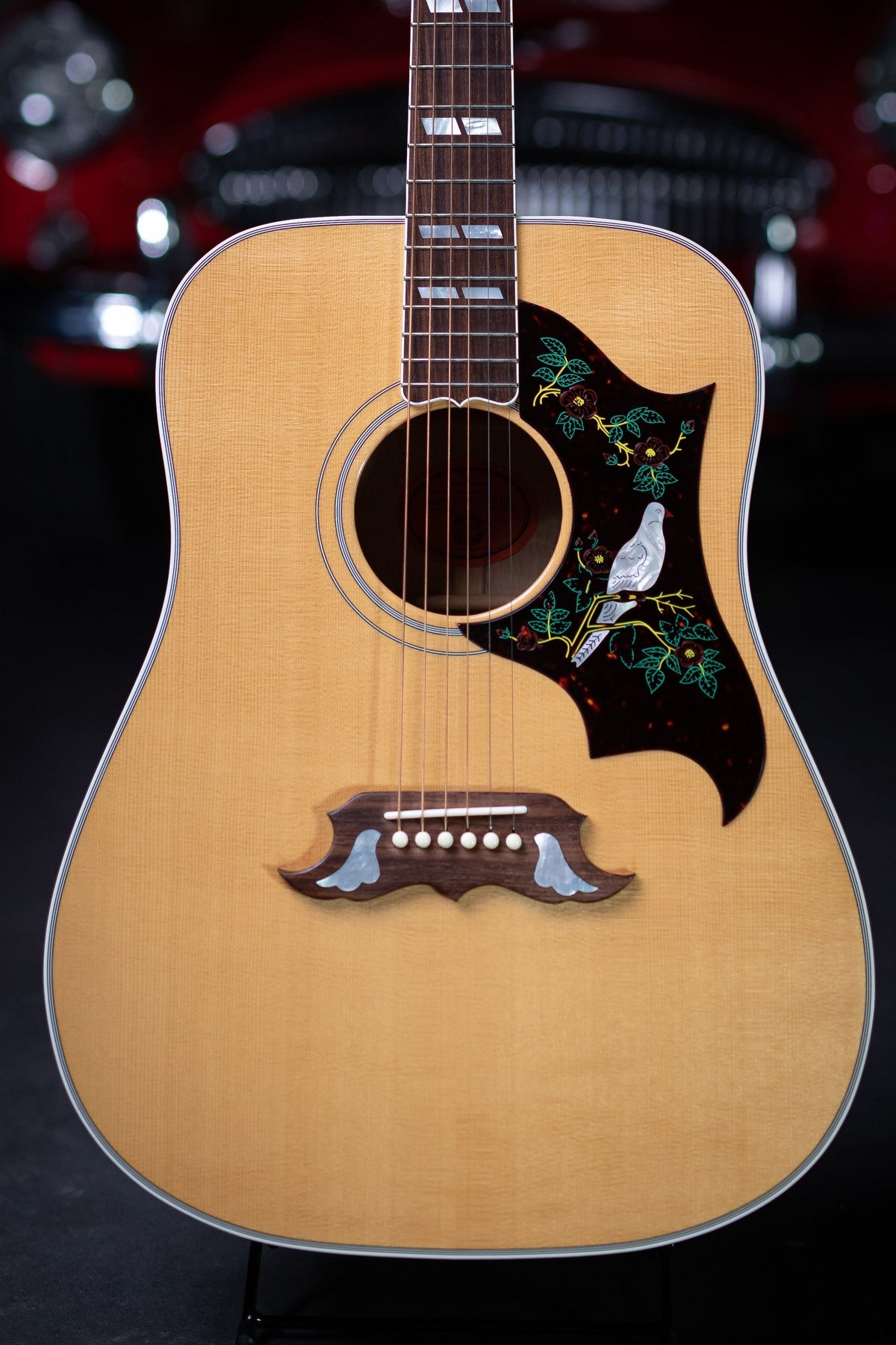 1997 Gibson "Doves In Flight" Acoustic Guitar - Natural/Cherry