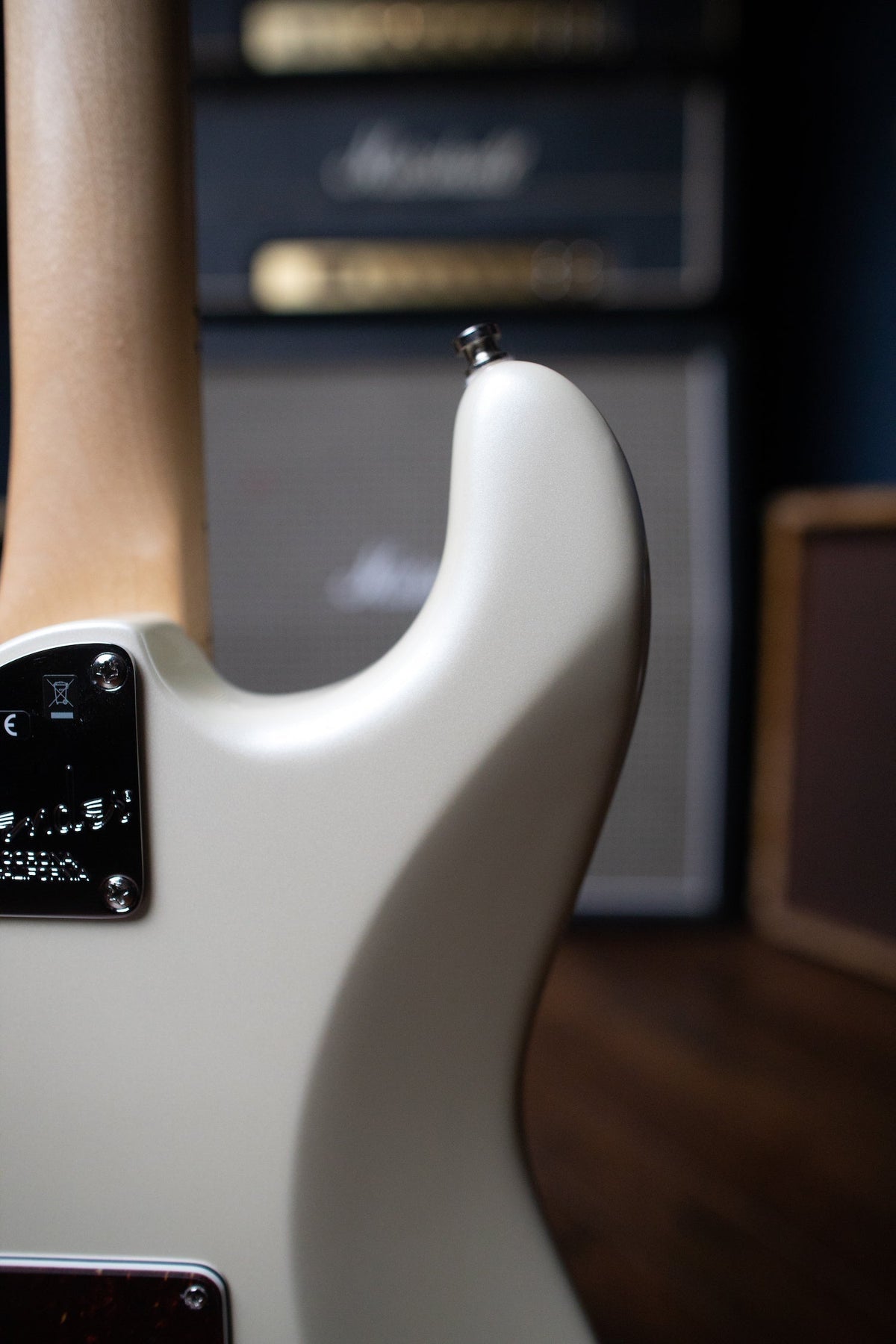 Fender American Elite Stratocaster Electric Guitar - Olympic Pearl
