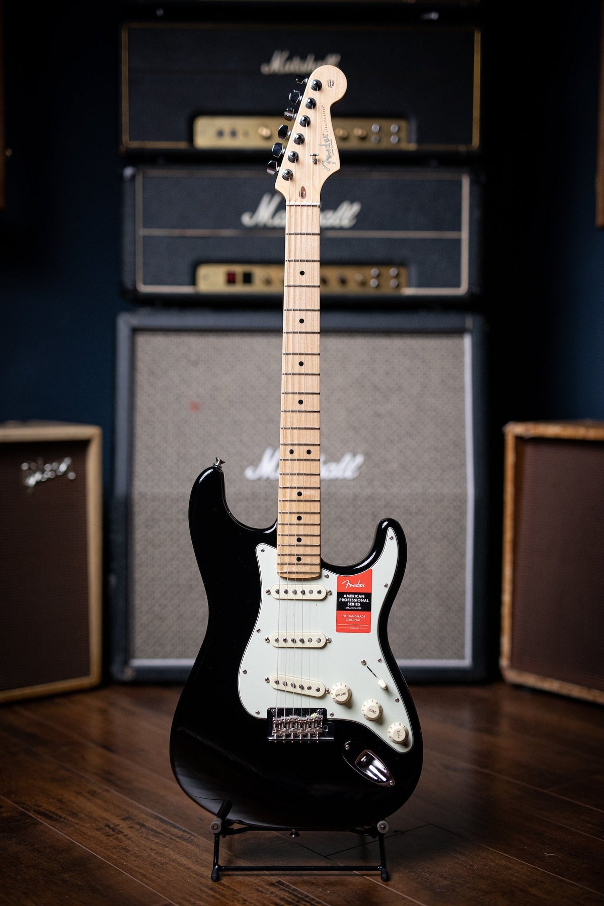 Fender American Professional Stratocaster Electric Guitar - Black