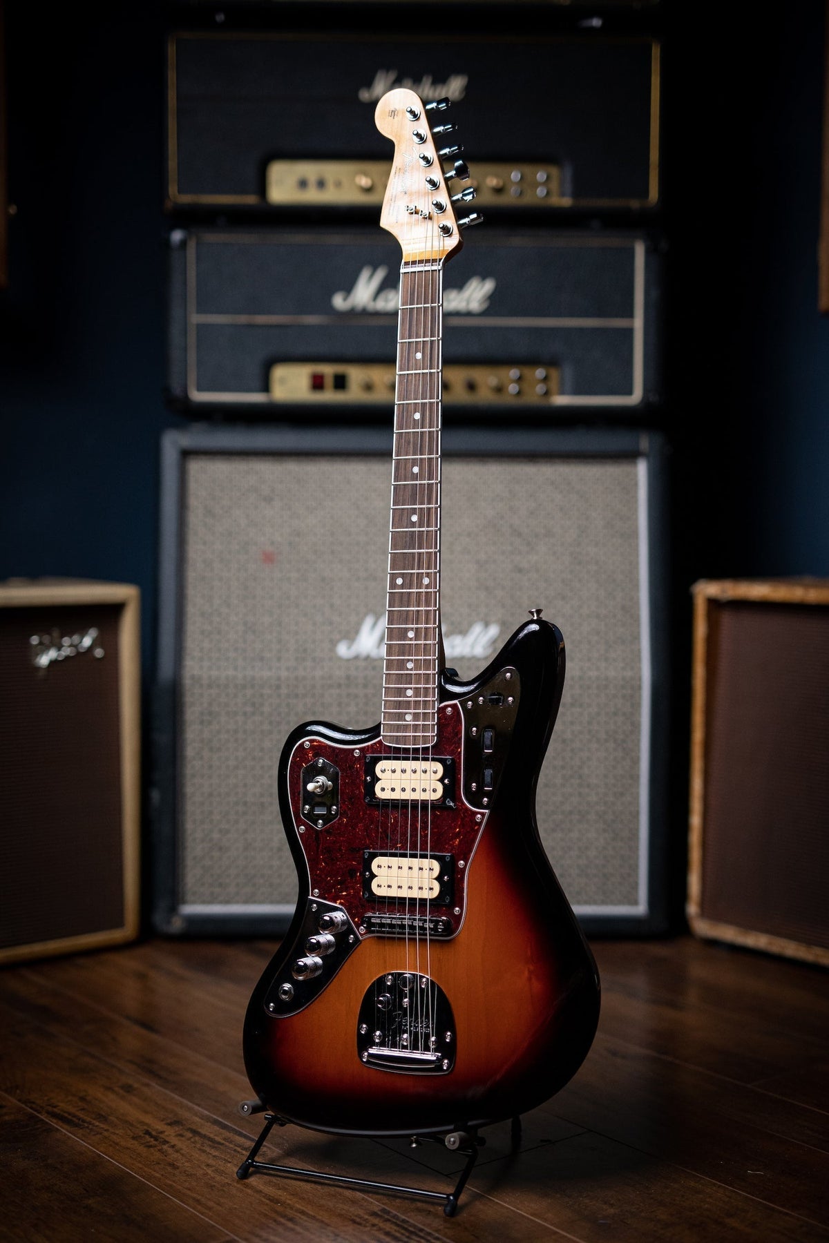 Fender Kurt Cobain Jaguar® Left Handed NOS Electric Guitar - 3 Color Sunburst