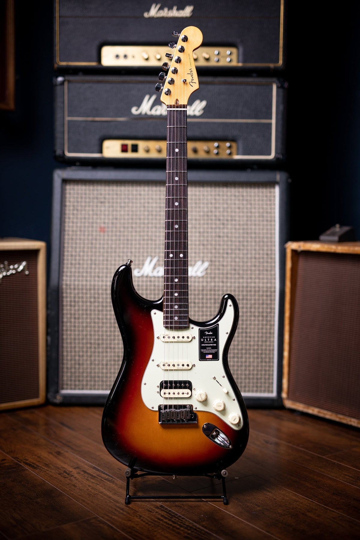 Fender American Ultra Stratocaster HSS Electric Guitar - Ultraburst