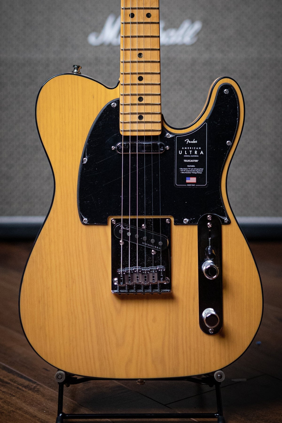Fender American Ultra Telecaster Electric Guitar - Butterscotch Blonde