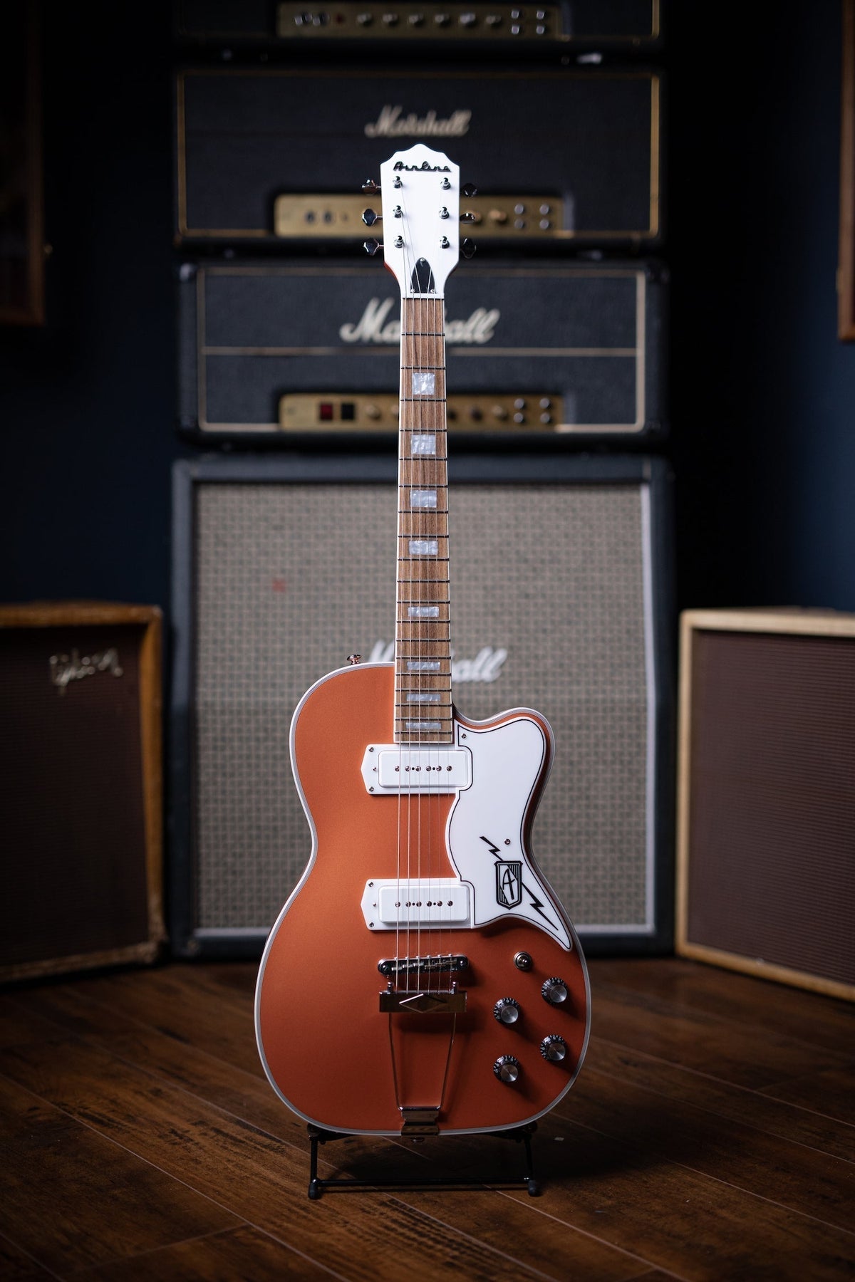 Airline Tuxedo Electric Guitar - Copper