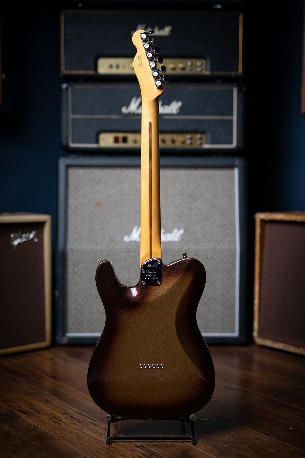 Fender American Ultra Telecaster Electric Guitar - Mocha Burst