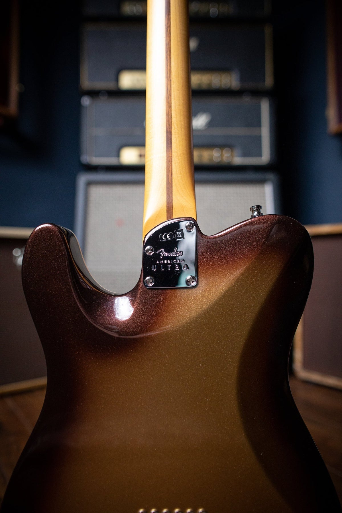 Fender American Ultra Telecaster Electric Guitar - Mocha Burst