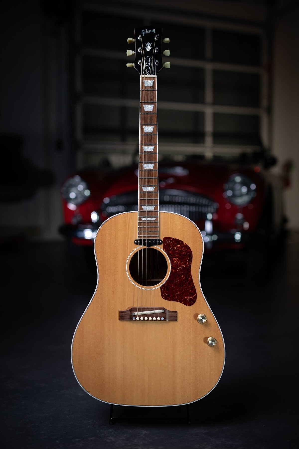 2006 Gibson J-160E Peace Model John Lennon Acoustic-Electric Guitar - Natural